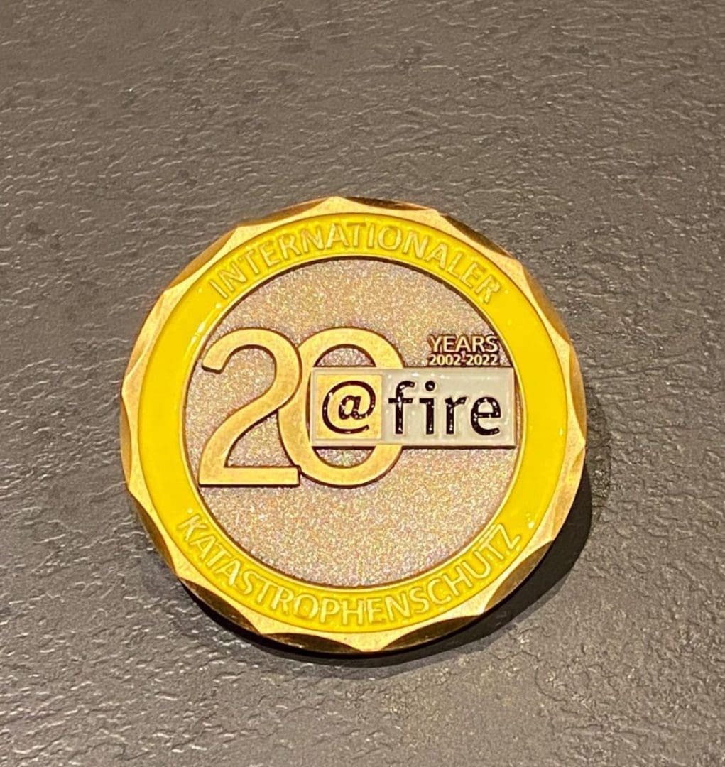 @fire - Internationaler Katastrophenschutz Challengecoin