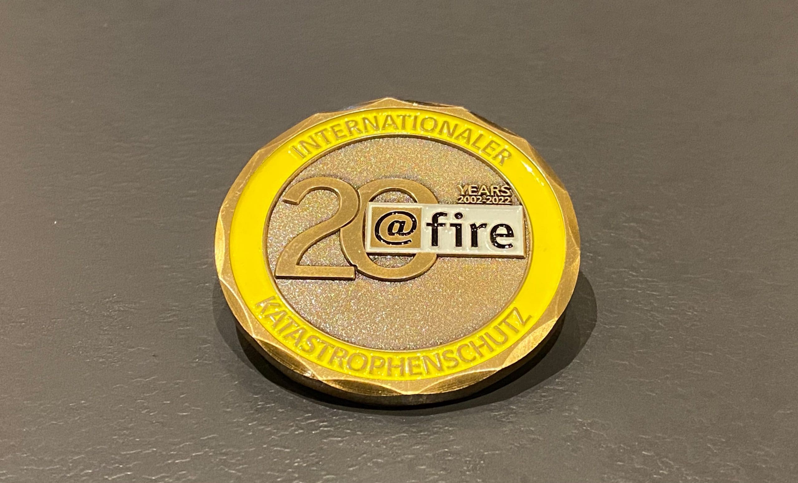 @fire - Internationaler Katastrophenschutz Challengecoin