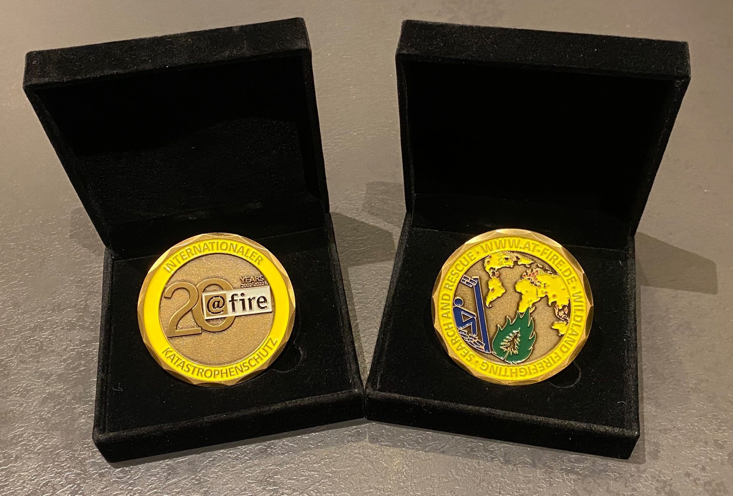 @fire - Internationaler Katastrophenschutz Challengecoin